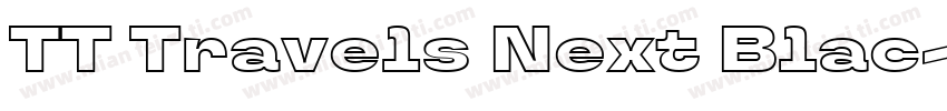 TT Travels Next Blac字体转换
